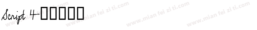 Script 4字体转换